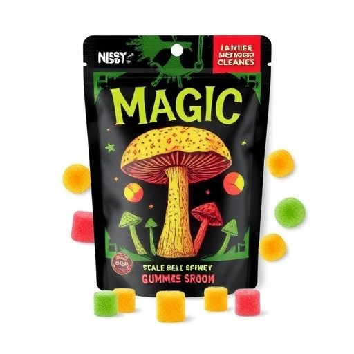 Magic Mushroom Gummies Packaging Shots