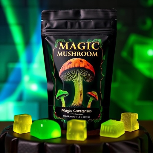 Magic Mushroom Gummies Packaging Shots