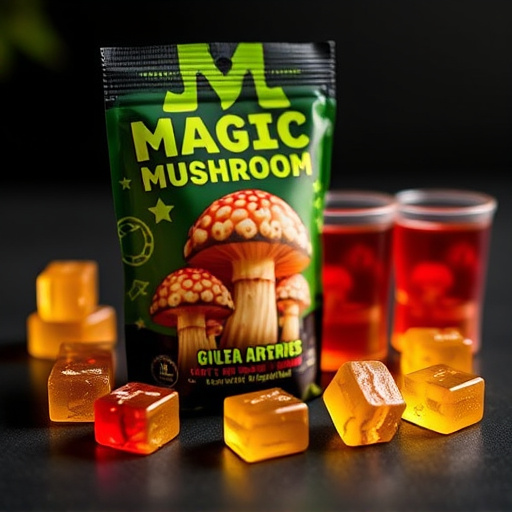 Magic Mushroom Gummies Packaging Shots