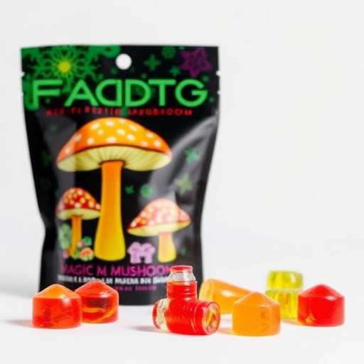 Magic Mushroom Gummies Packaging Shots