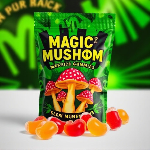 Magic Mushroom Gummies Packaging Shots