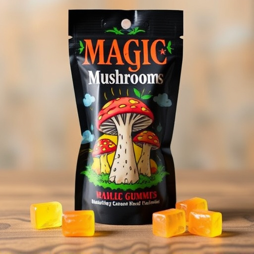 Magic Mushroom Gummies Packaging Shots