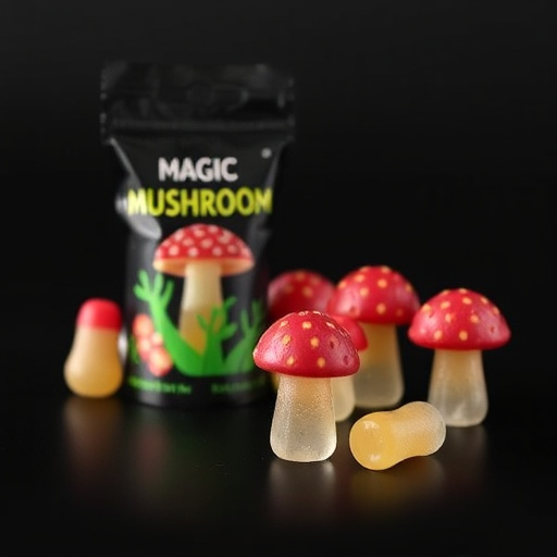 Magic Mushroom Gummies Packaging Shots