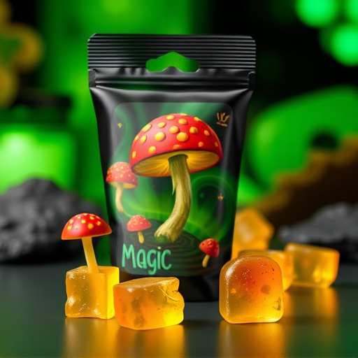 Magic Mushroom Gummies Packaging Shots