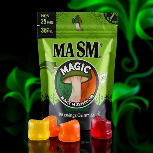 Magic Mushroom Gummies Packaging Shots