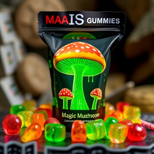 Magic Mushroom Gummies Packaging Shots