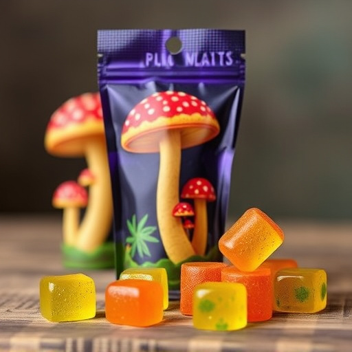 Magic Mushroom Gummies Packaging Shots