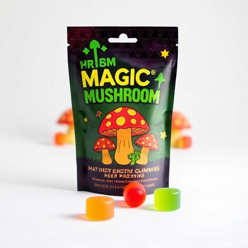 Magic Mushroom Gummies Packaging Shots