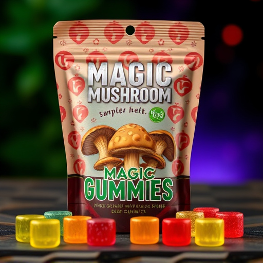 Magic Mushroom Gummies Packaging Shots