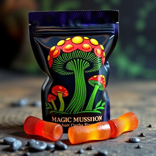 Magic Mushroom Gummies Packaging Shots