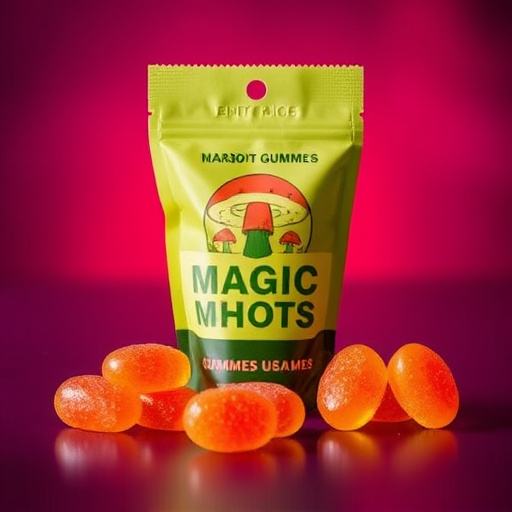 Magic Mushroom Gummies Packaging Shots