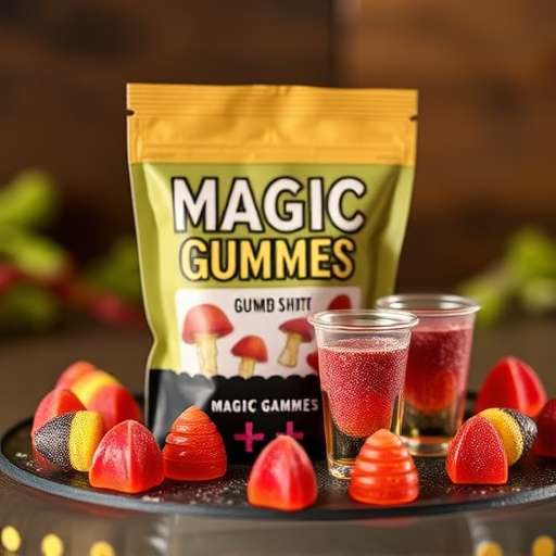 Magic Mushroom Gummies Packaging Shots