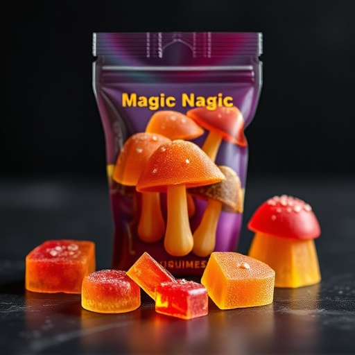 Magic Mushroom Gummies Packaging Shots