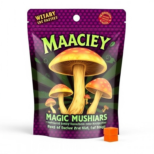 Magic Mushroom Gummies Packaging Shots