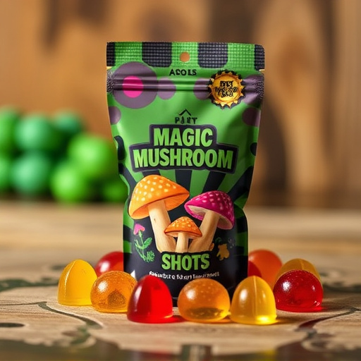Magic Mushroom Gummies Packaging Shots