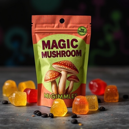 Magic Mushroom Gummies Packaging Shots