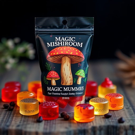Magic Mushroom Gummies Packaging Shots