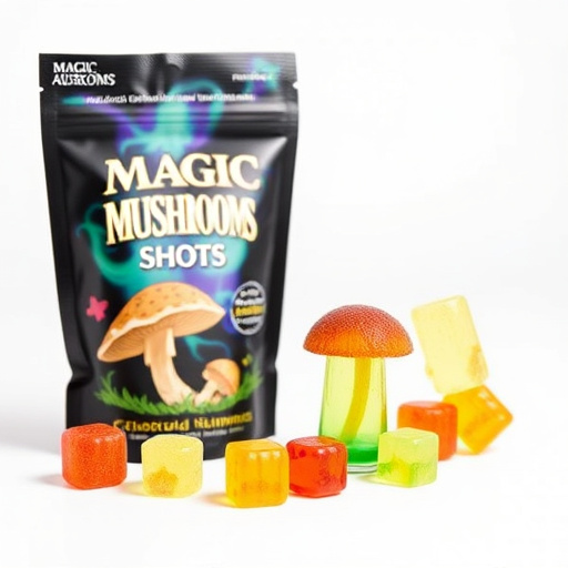 Magic Mushroom Gummies Packaging Shots