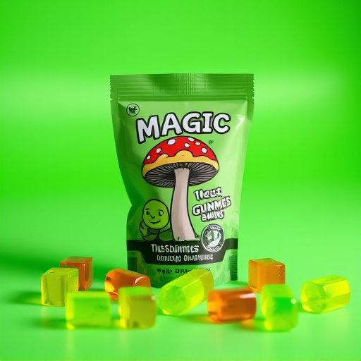 Magic Mushroom Gummies Packaging Shots