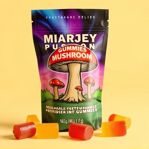 Magic Mushroom Gummies Packaging Shots
