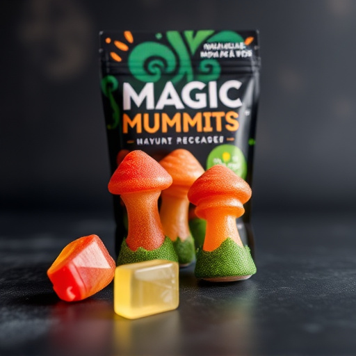 Magic Mushroom Gummies Packaging Shots