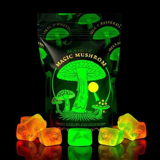 Magic Mushroom Gummies Packaging Shots