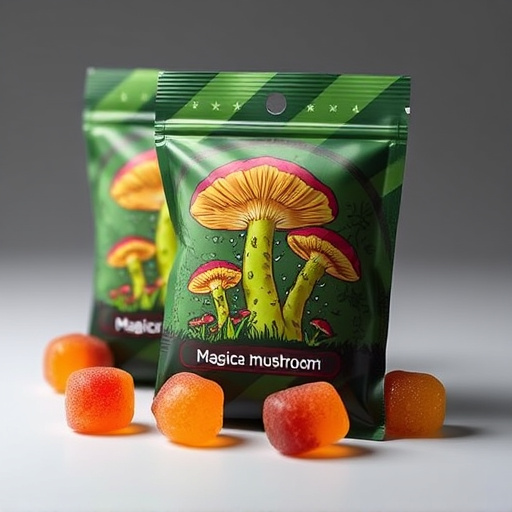 Magic Mushroom Gummies Packaging Shots