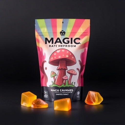 Magic Mushroom Gummies Packaging Shots
