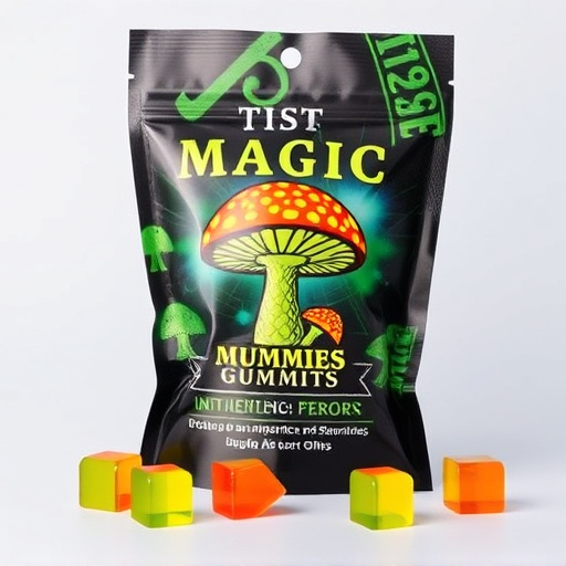 Magic Mushroom Gummies Packaging Shots