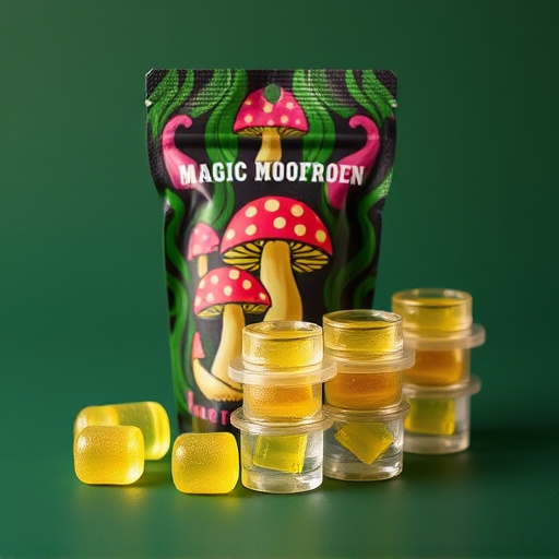Magic Mushroom Gummies Packaging Shots