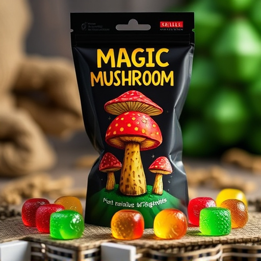 Magic Mushroom Gummies Packaging Shots