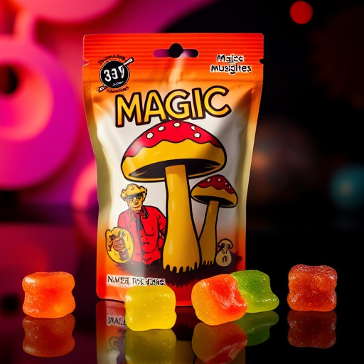 Magic Mushroom Gummies Packaging Shots