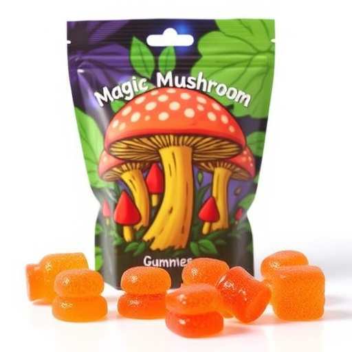 Magic Mushroom Gummies Packaging Shots