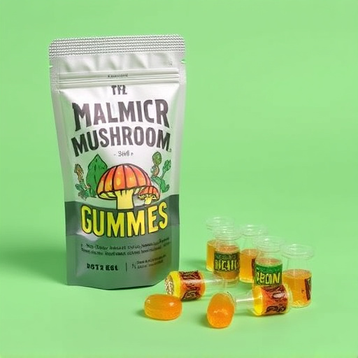 Magic Mushroom Gummies Packaging Shots