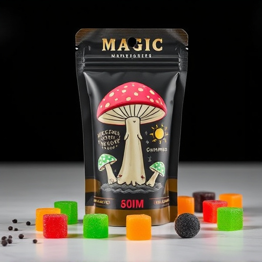 Magic Mushroom Gummies Packaging Shots