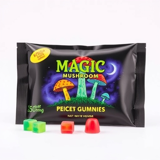 Magic Mushroom Gummies Packaging Shots