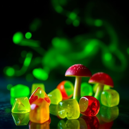 Magic Mushroom Gummies Packaging Shots