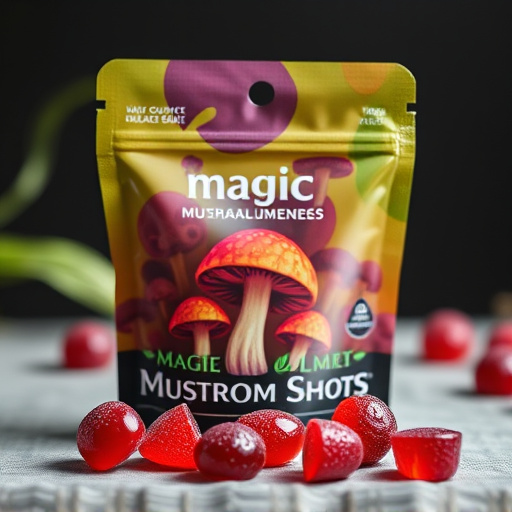Magic Mushroom Gummies Packaging Shots
