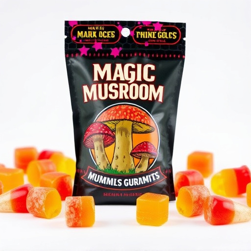 Magic Mushroom Gummies Packaging Shots