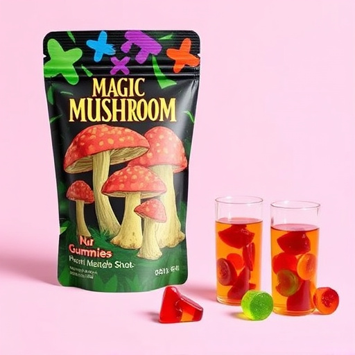 Magic Mushroom Gummies Packaging Shots