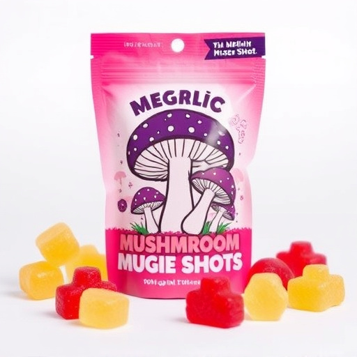 Magic Mushroom Gummies Packaging Shots