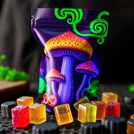 Magic Mushroom Gummies Packaging Shots