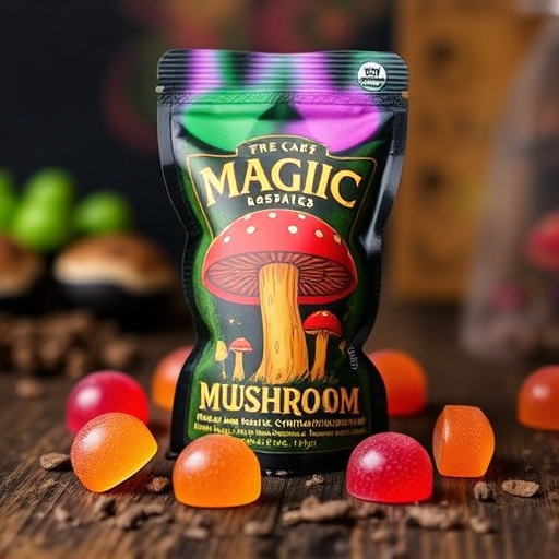 Magic Mushroom Gummies Packaging Shots
