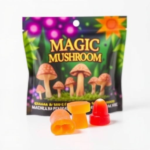 Magic Mushroom Gummies Packaging Shots