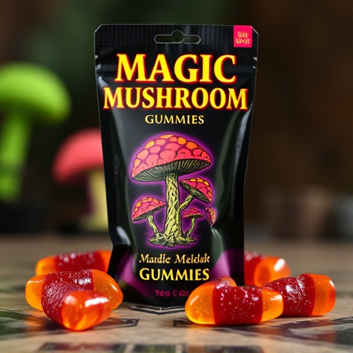 Magic Mushroom Gummies Packaging Shots