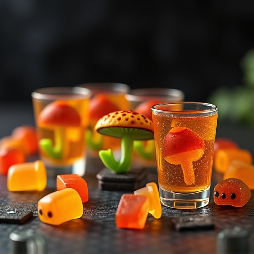 Magic Mushroom Gummies Packaging Shots