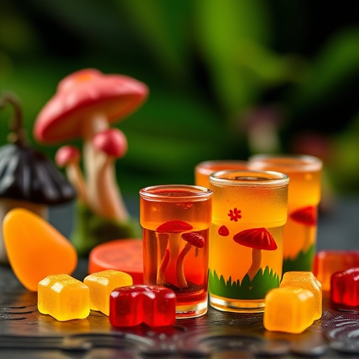 Magic Mushroom Gummies Packaging Shots