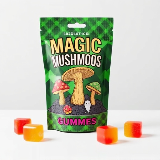 Magic Mushroom Gummies Packaging Shots