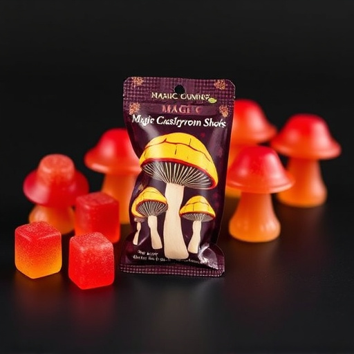 Magic Mushroom Gummies Packaging Shots