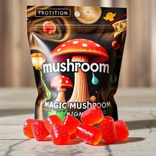 Magic Mushroom Gummies Packaging Shots